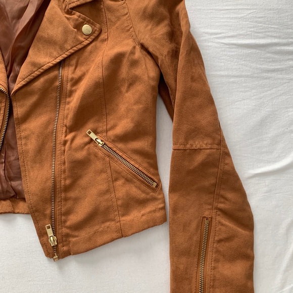 Faux suede jacket - Picture 3 of 4